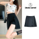 Uncle Radish High Waist Skirt Women's 2025 Side Split Hip chubby girl plus size Hip Covering A- Shaped Suit Short Skirt