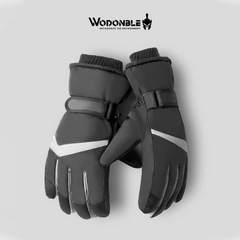 Women's Ski Gloves for Autumn/Winter, Non-Slip and Waterproof Outdoor Electric Bike Riding, Fleece Lined and Thick, Touch Screen Warmth Gloves for Men