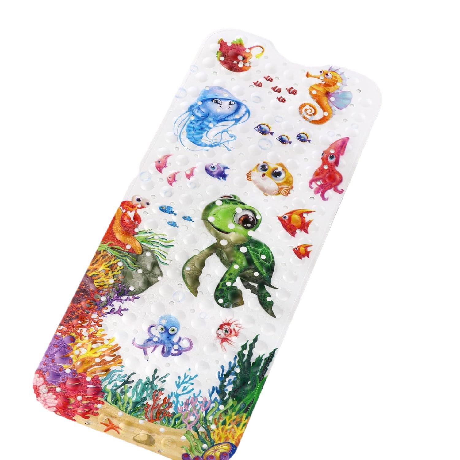 Alfombrilla antideslizante para baño con diseño de océano de dibujos animados para niños de Amazon, alfombrilla antideslizante para piscina, baño, alfombrilla antideslizante