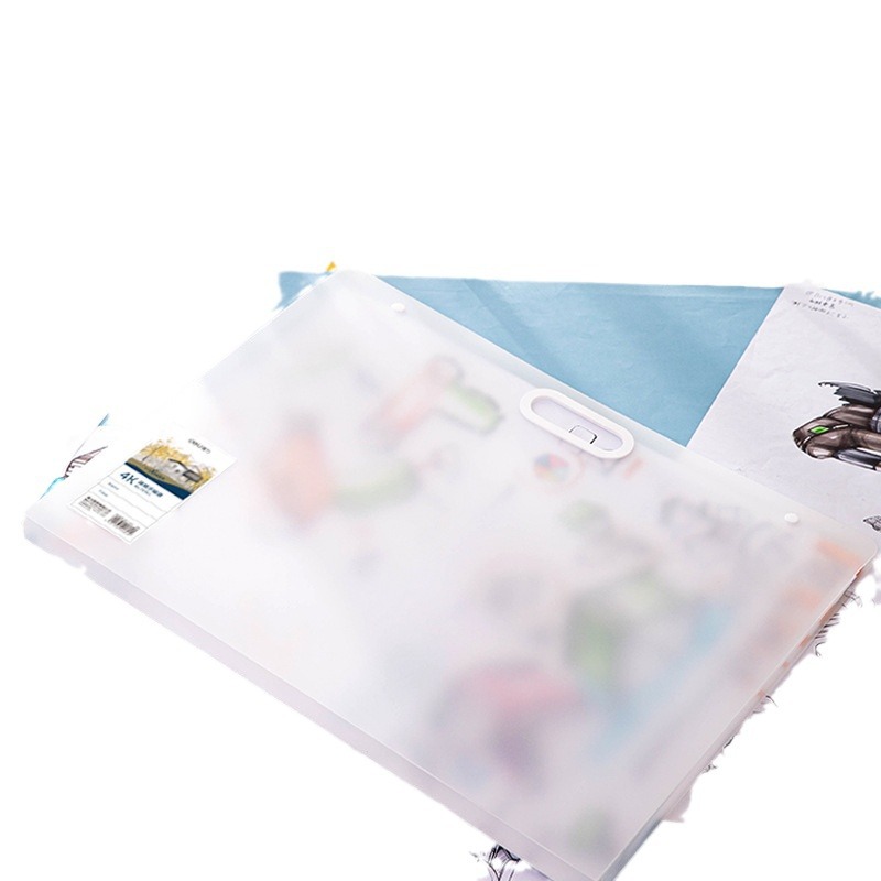 Deli papel de dibujo 4K bolso papel de dibujo bolsa de almacenamiento documento de dibujo Libro 8 Abrir pintura Carpeta de dibujo favoritos