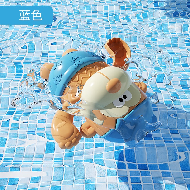 Cross-border Bath Toy Little Monkey Baby Duck Play Water Baby Boys and Girls Bath Swimming Toy