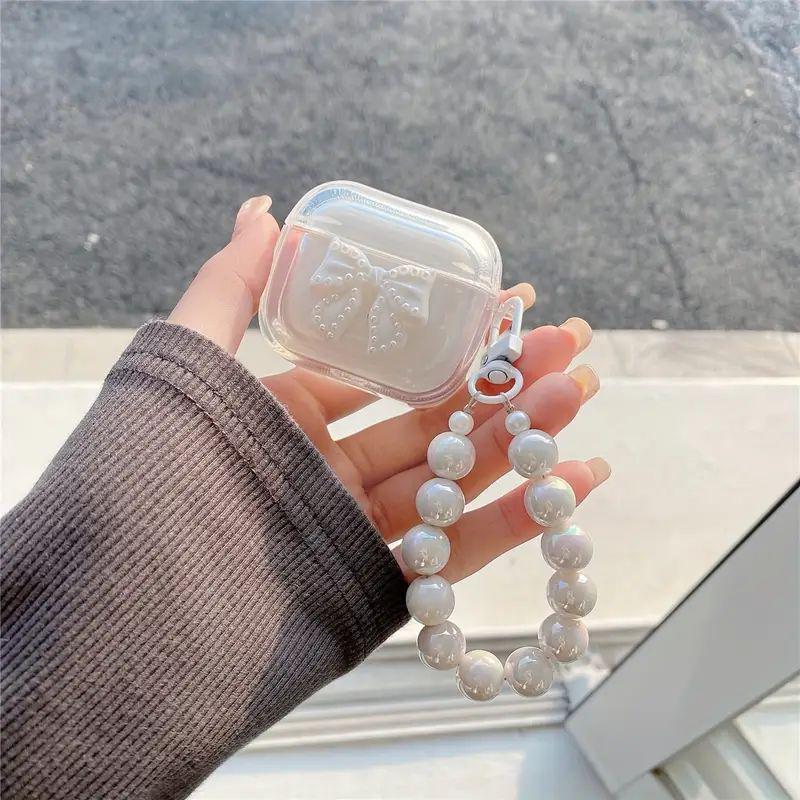 蝴蝶结适用AirPods4苹果蓝牙无线耳机套1/2/3代pro2可爱挂件女|undefined