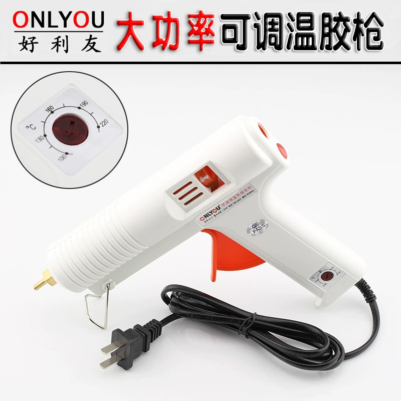 OINLYOU HL-F120W Регулируемая постоянная температура термоклеевой пистолет DIY липкий мощный безэлектродный Регулируемый клеевой пистолет