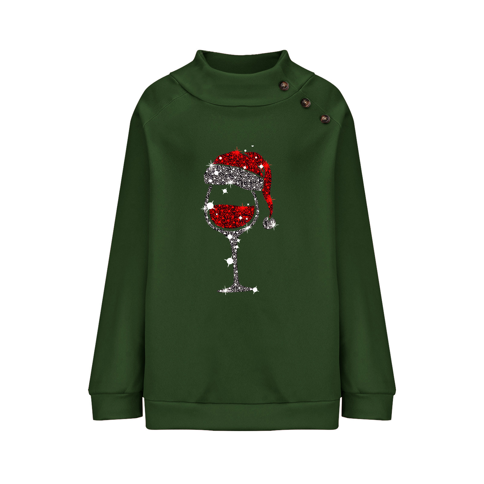 Title 10, Maglione natalizio da donna con girocollo, bott...