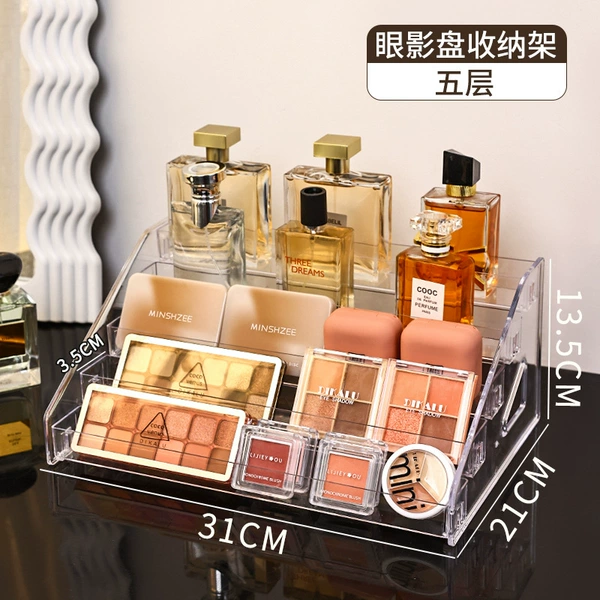 Transparent 5 -layer display rack