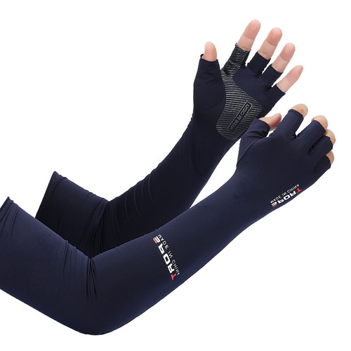 Summer men and women sun protection ice sleeve arm gloves driving breathable anti-UV sports cycling rider ice silk sleeves