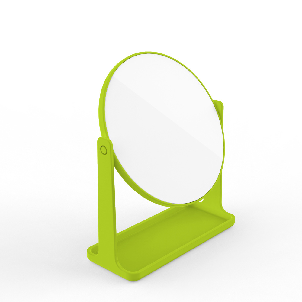 Espejo de maquillaje espejo de escritorio vestidor hogar dormitorio nórdico giratorio simple redondo de un solo lado espejo