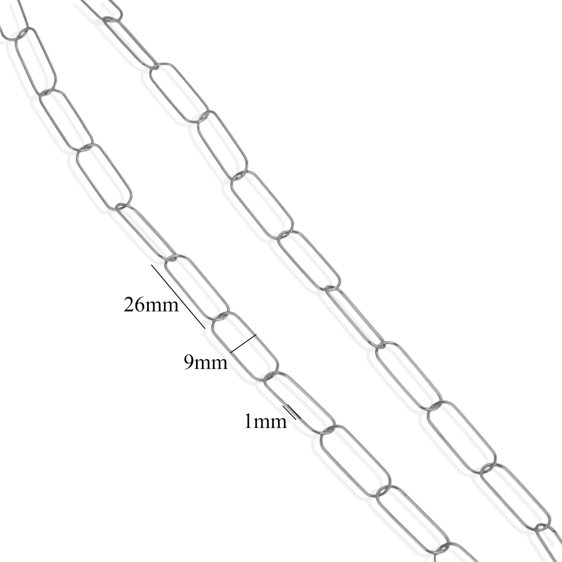 Europa y los Estados Unidos transfronterizos simple gran cadena chapado 18K oro real coreano cadena hecha a mano diy joyería accesorios collar pulsera