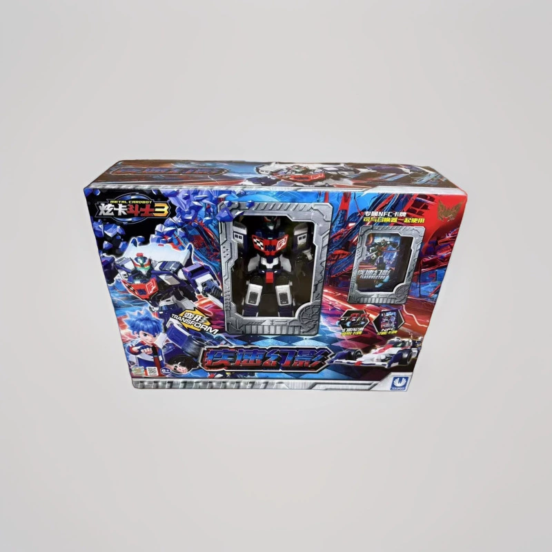 Аутентичный Xuan Card Fighter 3 Toy Boy Transformation Mecha Robot King Kong Детский Speed ​​Phantom Red Soul King