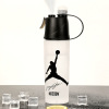 Frosted white slam dunk 600ml oversized spray bottle + cup brush, food-grade pc material