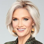 欧美假发跨境新款女士短直发bobo头顶染色渐变金色假发化纤假发套