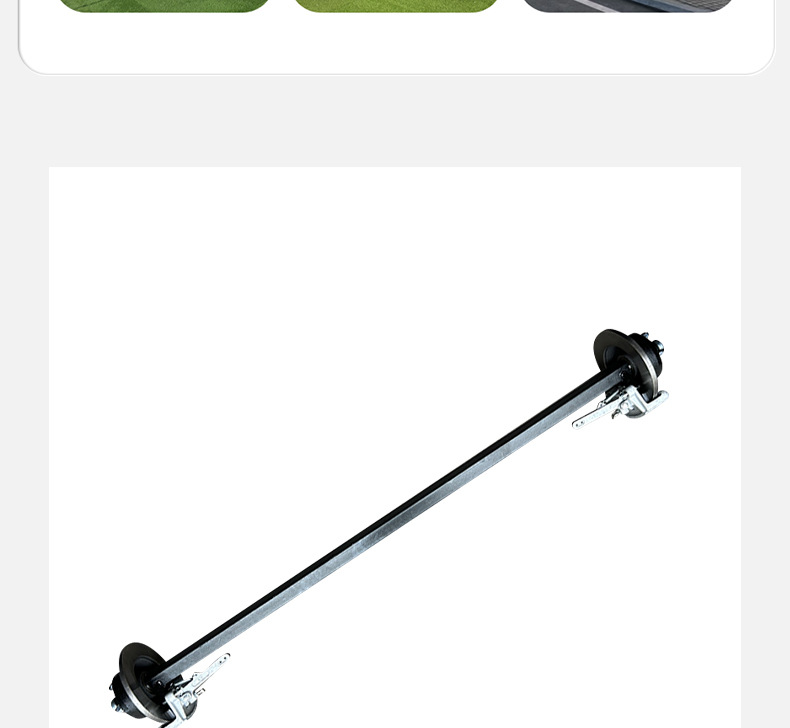 Factory Customized Various Models of Trailer Axle Assemblies, Various Axle Tons, Australian Disc Brake Disc Trailer Axles