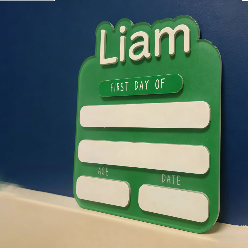 Cross-Border Acrylic Back-To-School Sign for the First Day of School, Personalized Back-To-School Season Acrylic Sign, Name Changeable Photo Prop Cross-Border Acrylic Back-To-School Sign for the First Day of School, Personalized Back-To-School Season Acrylic Sign, Name Changeable Photo Prop