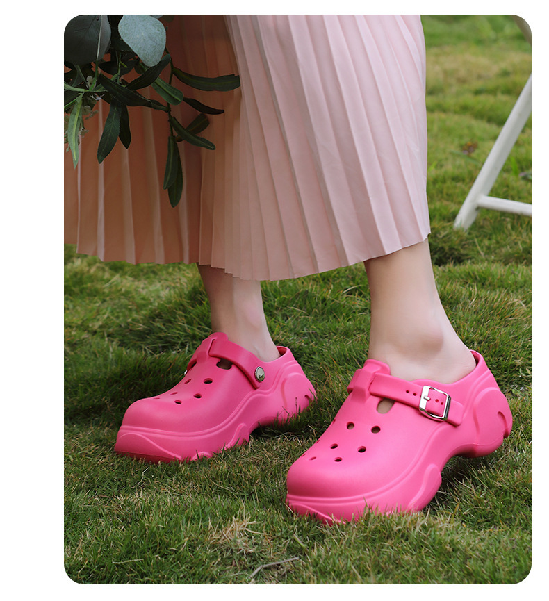 Kevät 2024 Uudet paksupohjaiset naisten paksut kesäiset päällysvaatteet, joissa on lisääntynyt EVA-liukuesteisten sandaalien ja tohveleiden tukkumyynti_voghion.com