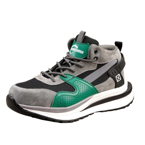 Factory Wholesale Men's Spring and Autumn Safety Shoes with Steel Toe, Anti-Puncture, Stylish and Comfortable Work Shoes