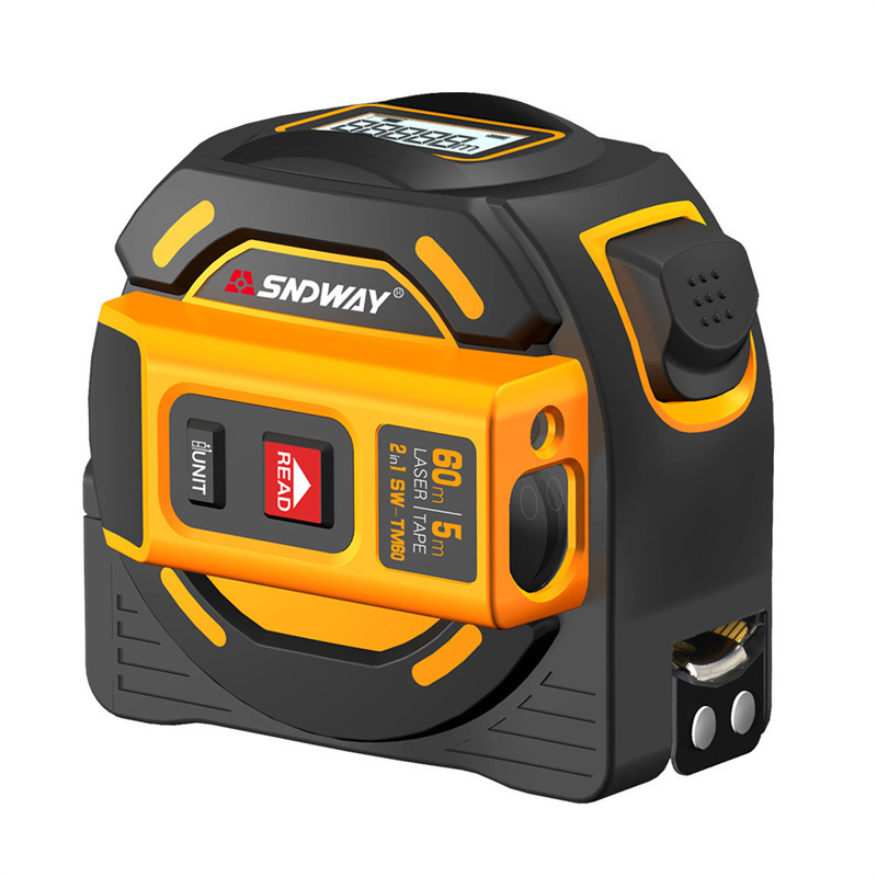 深达威SW-TM40米SW-TM60米测距仪激光卷尺红外线尺子手持电子尺