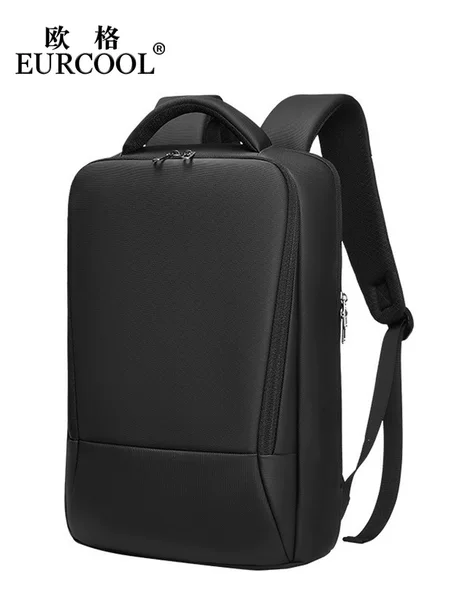 Cross-border Backpack Men's Business Commuter Laptop Backpack Thin Multi-functional Anti-theft Backpack LOGO Customization