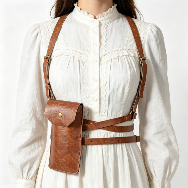 Amazon Cross-Border Viking Renaissance Belt Bag Women's Pirate Accessories Body Harness Waist Bag