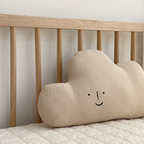 INS Nordic Style New Nap Pillow Cloud Moon Solid Color Pillow Home Office Cartoon Bedside Pillow Plush