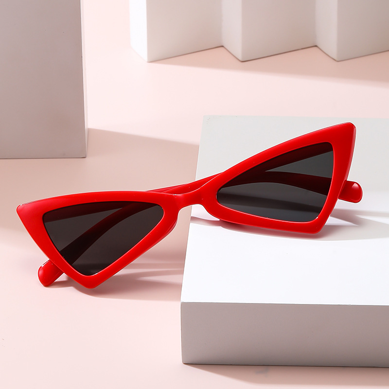 Gafas de Sol Ojo de Gato Triangulares de PC con Protección UV380 para Protección Solar