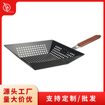 专业定制折叠不粘四方蔬菜烧烤网盘BBQ不粘漆烧烤装菜盛肉烤串篮