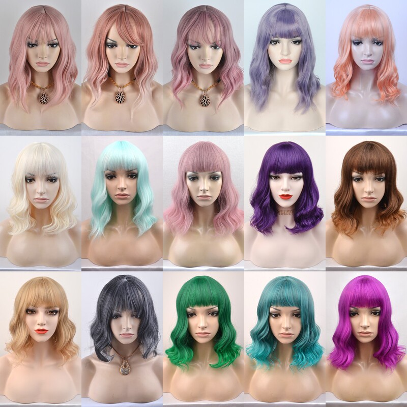 Factory Direct Sales Cross-Border Short Hair Wigs for Women with Short Curly Hair, Customized Wholesale with Drawings and Samples
