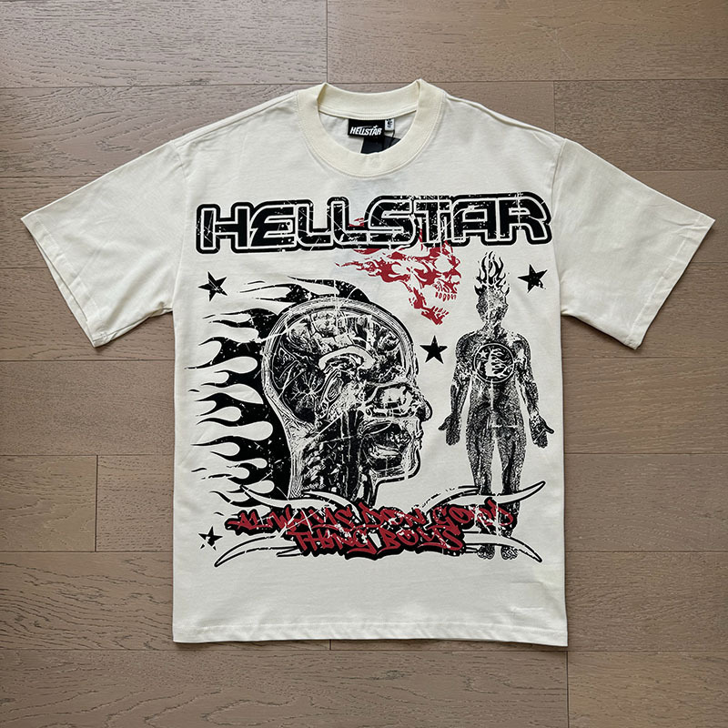 新型美潮Hの星シリーズプリント双紗純綿カジュアル男女夏カジュアルゆったり半袖tシャツ|undefined