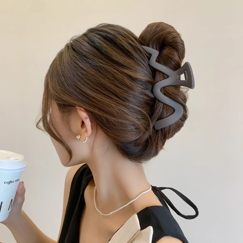 ins 大型グリッパーシャーククリップハイエンドミックスカラーヘアピン女性のヘアボリュームマルチプレートヘアピン多用途気質帽子|undefined