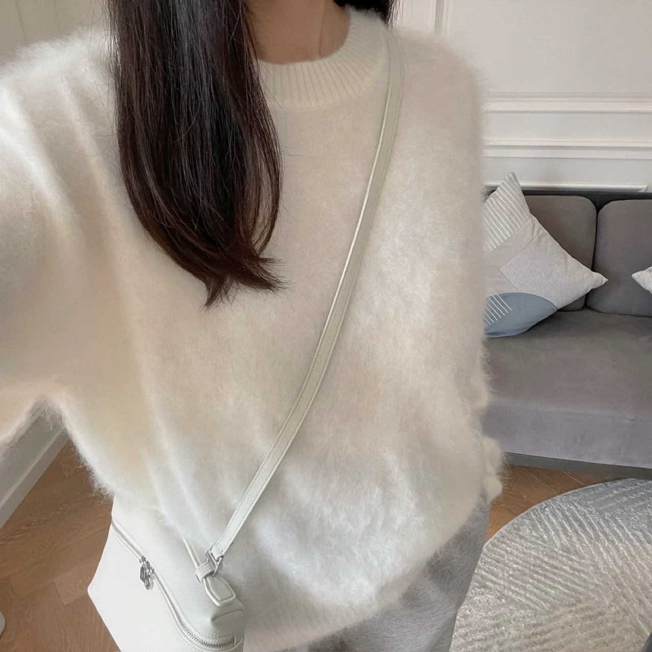 【KF】KS 天花板！档次高品质！（圆领山羊绒拉绒）