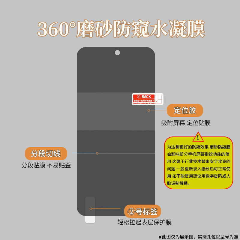 Película de hidrogel 360° compatible con Huawei Pura 80 Ultra ° Protector de pantalla mate anti-espía 70pro para teléfono, protección anti-espía EPU