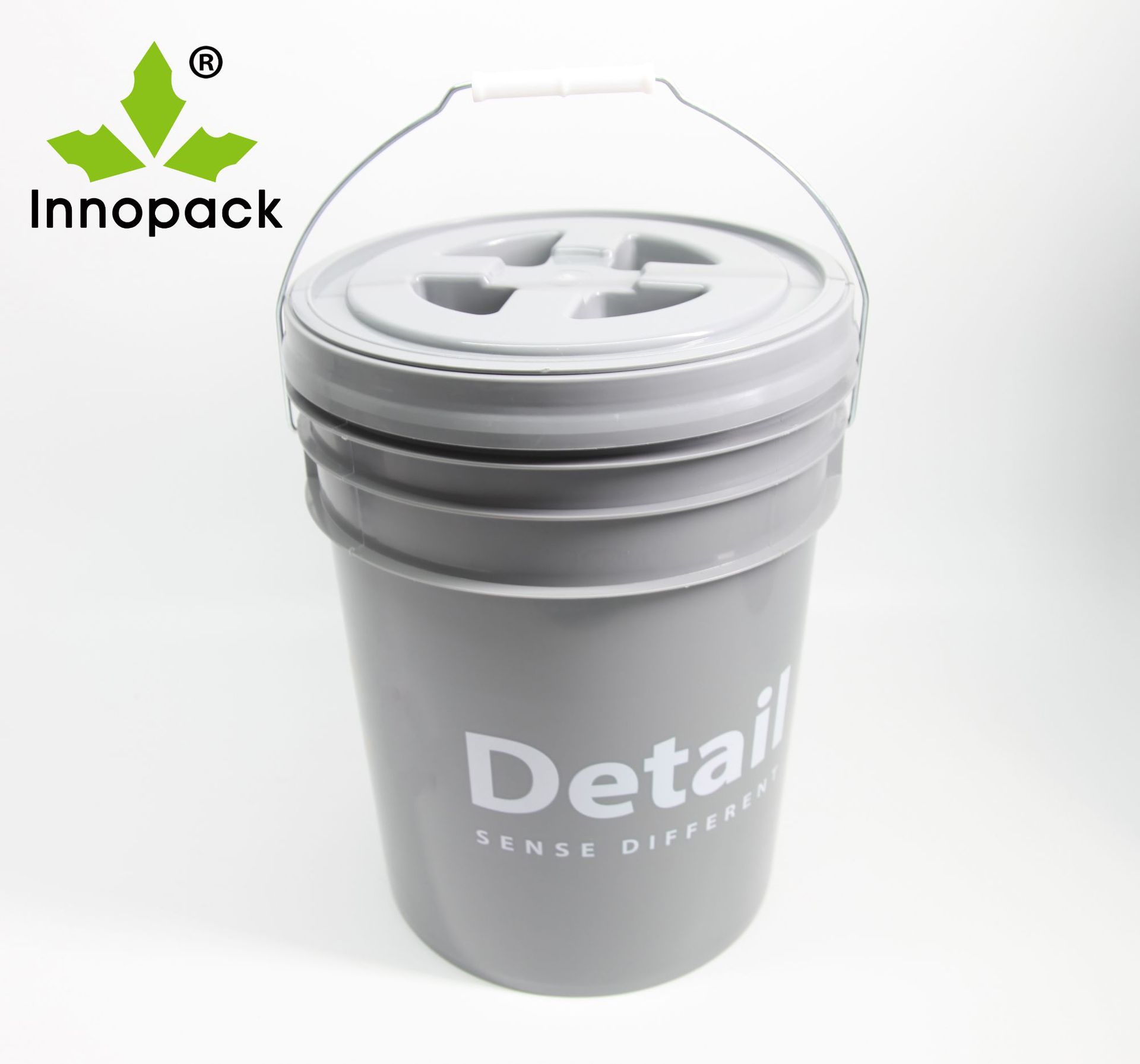 【源头工厂】S-20L黑色灰色美式桶塑料洗车桶支持寄样可选颜色