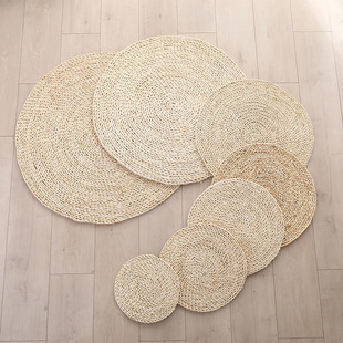 Factory Direct supply Origin supply handmade corn husk yoga bay window cushion Japanese straw Futon