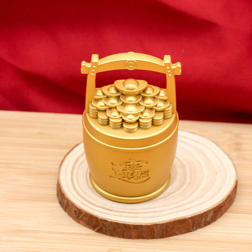 New style bucket of gold large bucket of country ornaments pure brass small bucket craft gift creative retro wholesale