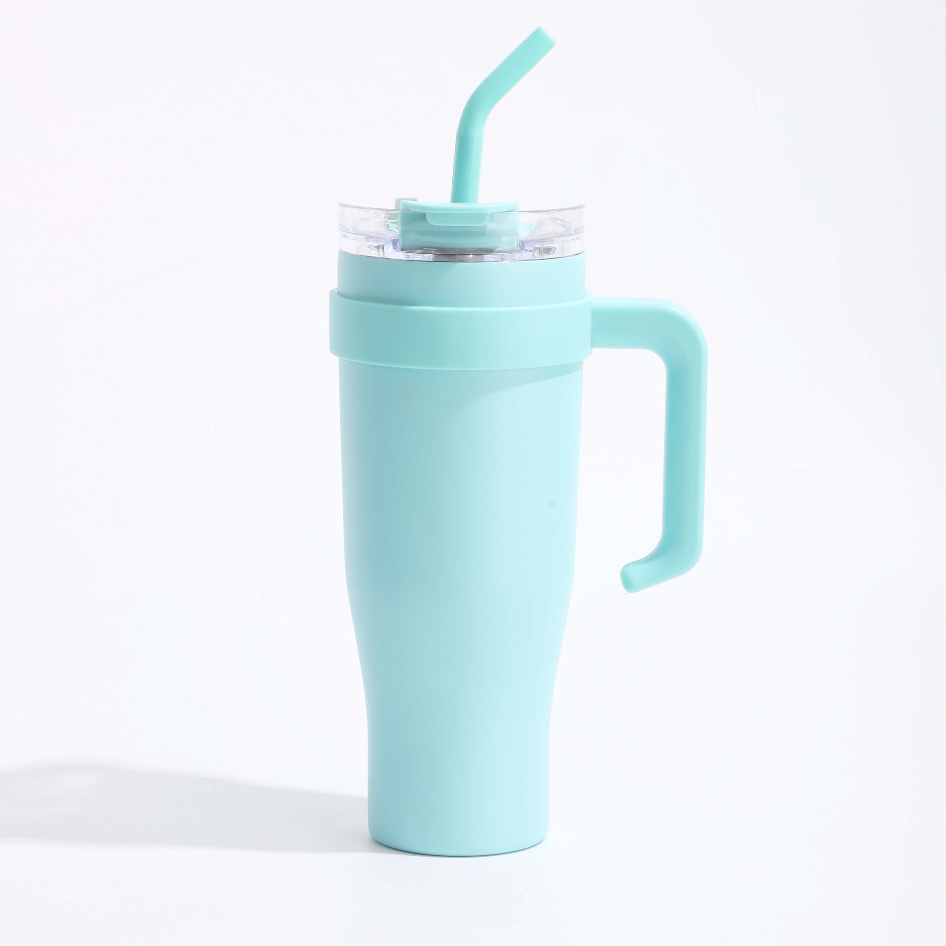 Hot 40oz de alto valor facial taza de automóvil de acero inoxidable Taza de aislamiento de gran capacidad de taza de hielo taza mango taza de paja