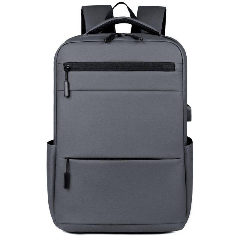 Mochila de negocios USB multifuncional, bolsa de computadora de viaje, mochila simple y práctica, mochila universitaria