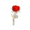 Metal brooch lapel pin, accessory from pearl, European style, flowered, wholesale