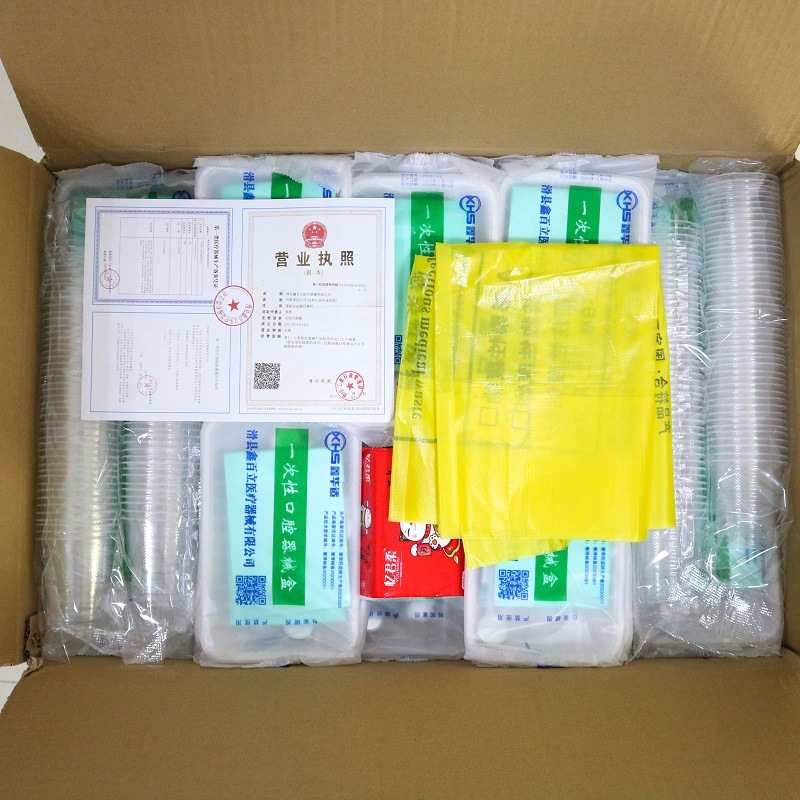 Caja de instrumentos desechable dental bandeja de instrumentos pinzas boca espejo sonda examen de limpieza bolsa oral herramienta de examen de dentista image 4