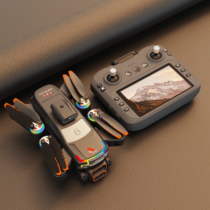 Self-contained screen folding unmanned aerial vehicle obstacle avoidance professional aerial photography remote control aircraft long endurance brushless return birthday gift