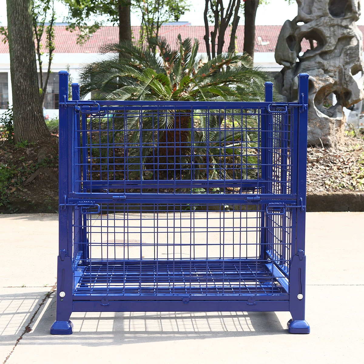 Промышленная металлическая клетка для хранения, усиленная металлическая сетчатая коробка, мобильная стеллажная система для складирования, многофункциональная тяжелая полка для мастерской.