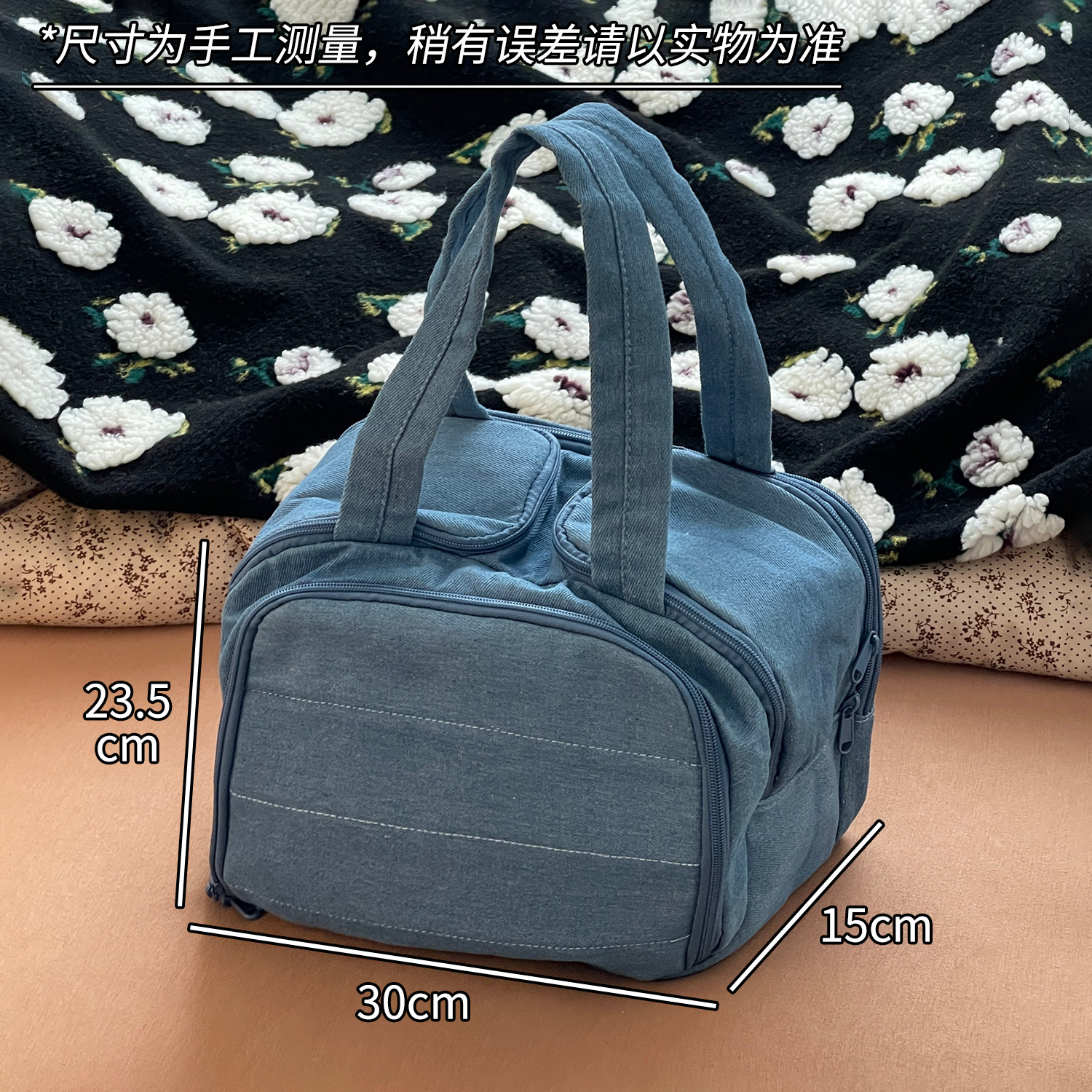 Bolsa de maquillaje para mujeres de gran capacidad portátil de viaje bolsa de lavado de almacenamiento de partición bolsa de almacenamiento de perezoso ultra grande