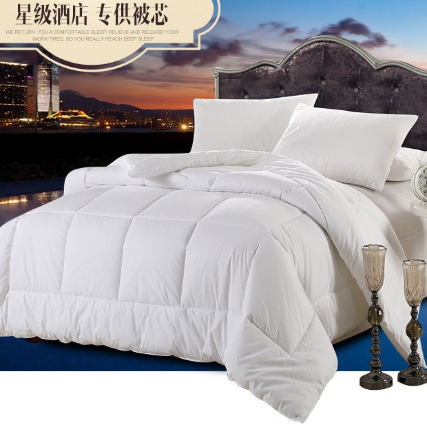 Hotel winter quilt core imitation goose down residential Star hotel bedding feather velvet quilt White Four Seasons