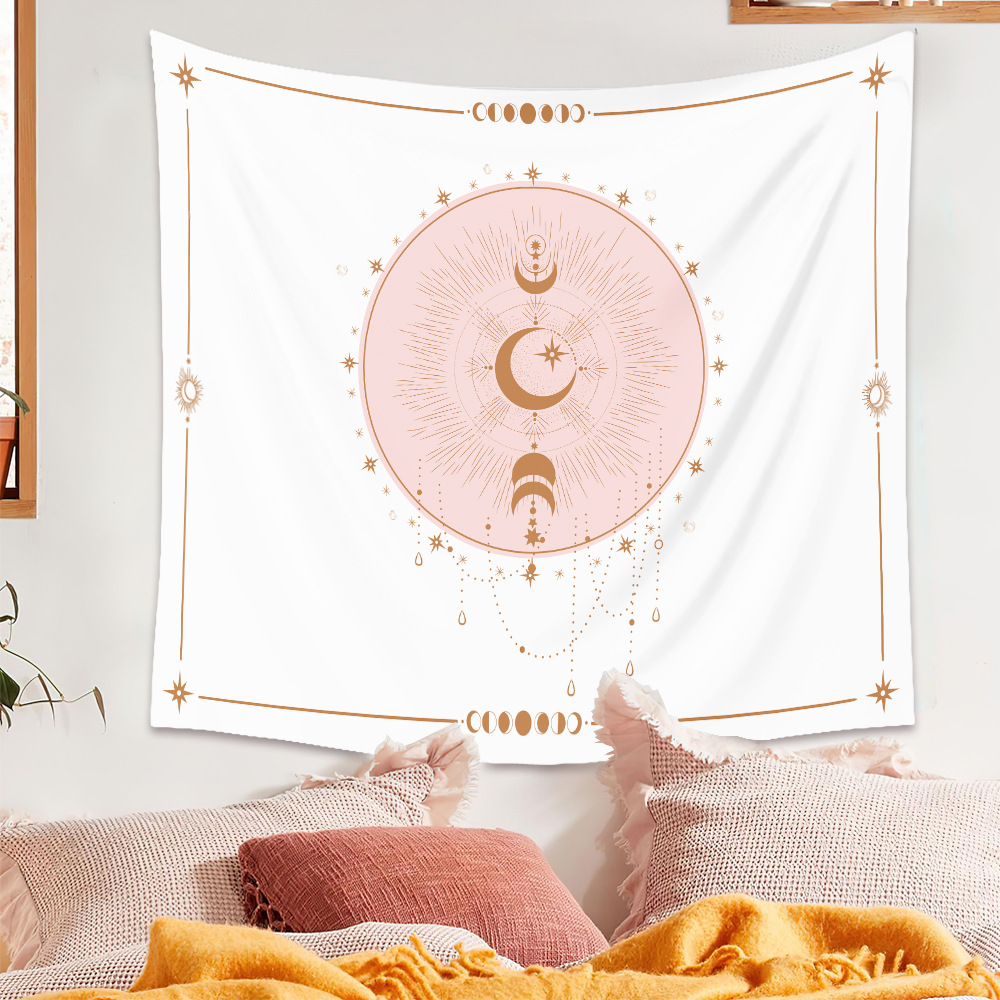 Simple Sun Moon Printing Background Decoration Hanging Cloth Wholesale Nihaojewelry display picture 2