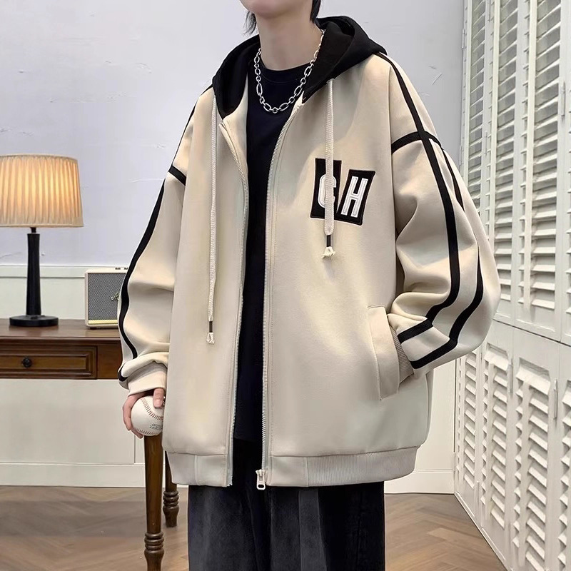 春秋季休闲外套男孩初高中学生潮流帅气青少年大童男装棒球服夹克