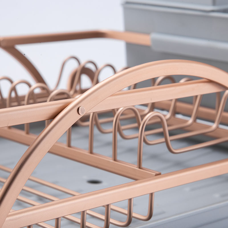 Bandeja de aluminio plato de drenaje bandeja de cocina estante de una sola capa multicolor hogar almacenamiento rack