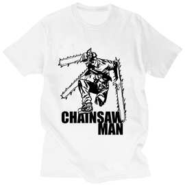 电锯人Chainsaw Man 日本动漫帅气短袖 纯棉男款欧码T恤 一件代发