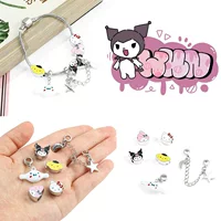 Японское аниме Hello Kitty Kulomi аксессуары из бисера DIY аксессуары для панцзя сплав капли масла ювелирные аксессуары оптом