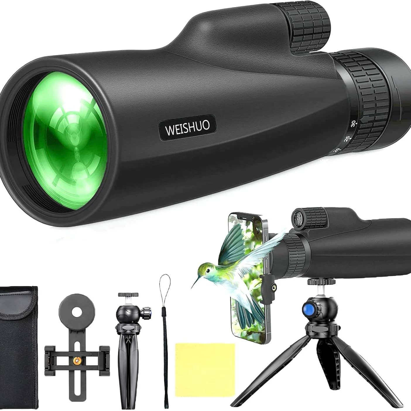 Оптовый телескоп увеличительный монокулярный телескоп 10-30X50 Концертный открытый мобильный телефон Photo HD телескоп