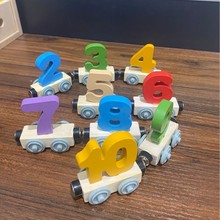儿童认知玩具磁力数字小火车益智拼搭玩具宝宝启蒙颜色数字认知