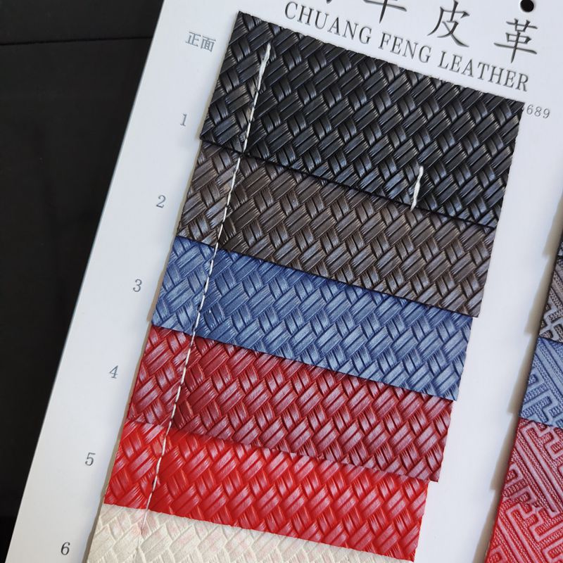 编织纹皮革双面1.7左右厚度两面纹路凉席纹迷宫纹箱包手袋包装革