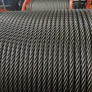 6K * 36WS IWR forged steel core flat wire compacted strand wire rope pile driver floating crane dynamic compaction machine port crane